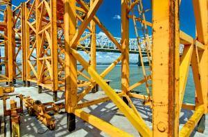 Mast section with Pier Five and the Kennedy Bridge in the background. #2