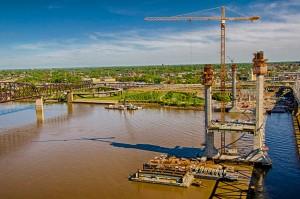View looking south from Tower 5 with Tower 4 in scene.