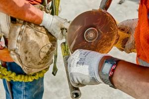 Cutting a stay cable for the downtown span of the Ohio River Bridges Project in Louisville, KY. HDR Version