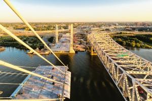Looking south from atop Tower Four West into Spaghetti Junction.